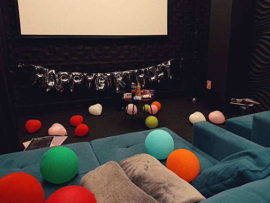 Colorful ball pit with activity setup in entertainment venue